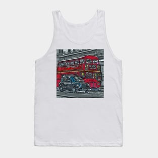 London Bus and Cab Tank Top